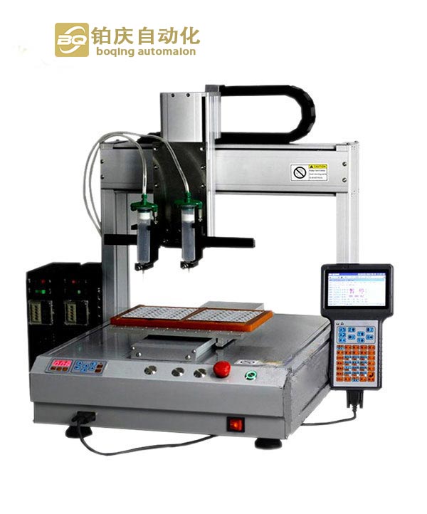 雙頭針筒式單工位自動(dòng)點(diǎn)膠機(jī)